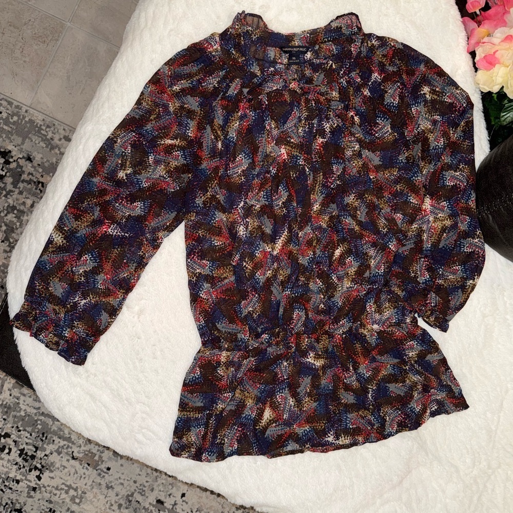 3 x 20$ Banana Republic Colorful Women's Blouse Size XS - Picture 1 of 7